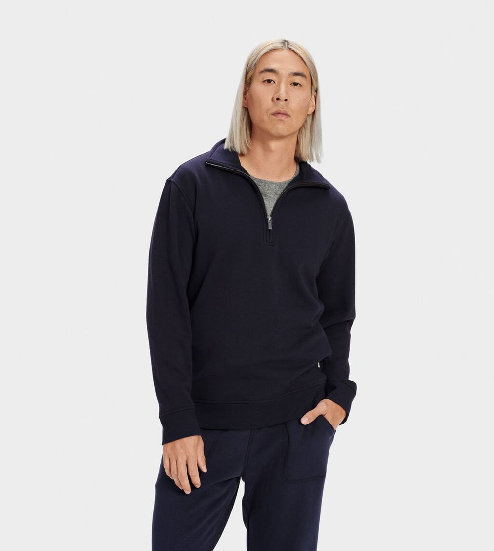 Ugg Zeke - Mens Pullover - Navy - NZ (9273ZYDBT)